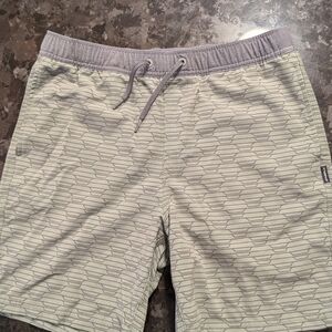 O'Neill Light Gray Patterned Men's Swim Shorts